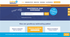 Desktop Screenshot of goedkopewebhoster.nl